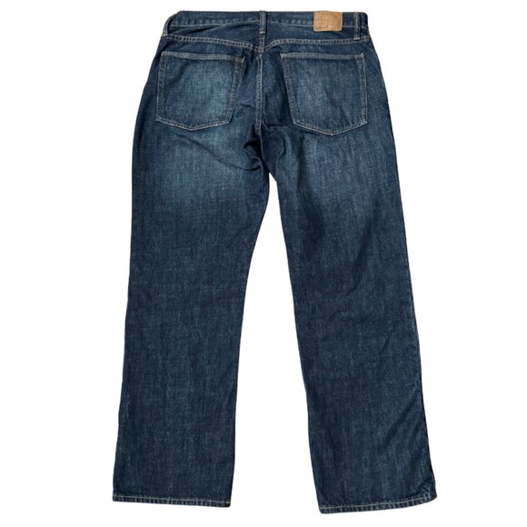 GAP #717272 Standard Worn Jeans in Worn Dark Tint Men's 34x30 EUC - Picture 2 of 5